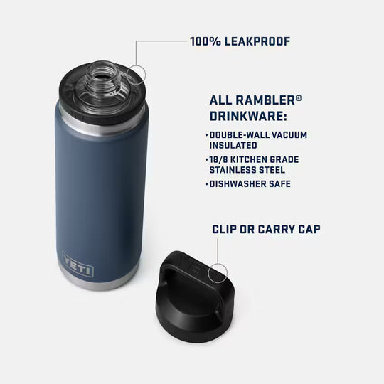 YETI Rambler 26oz Water Bottle With Chug Cap