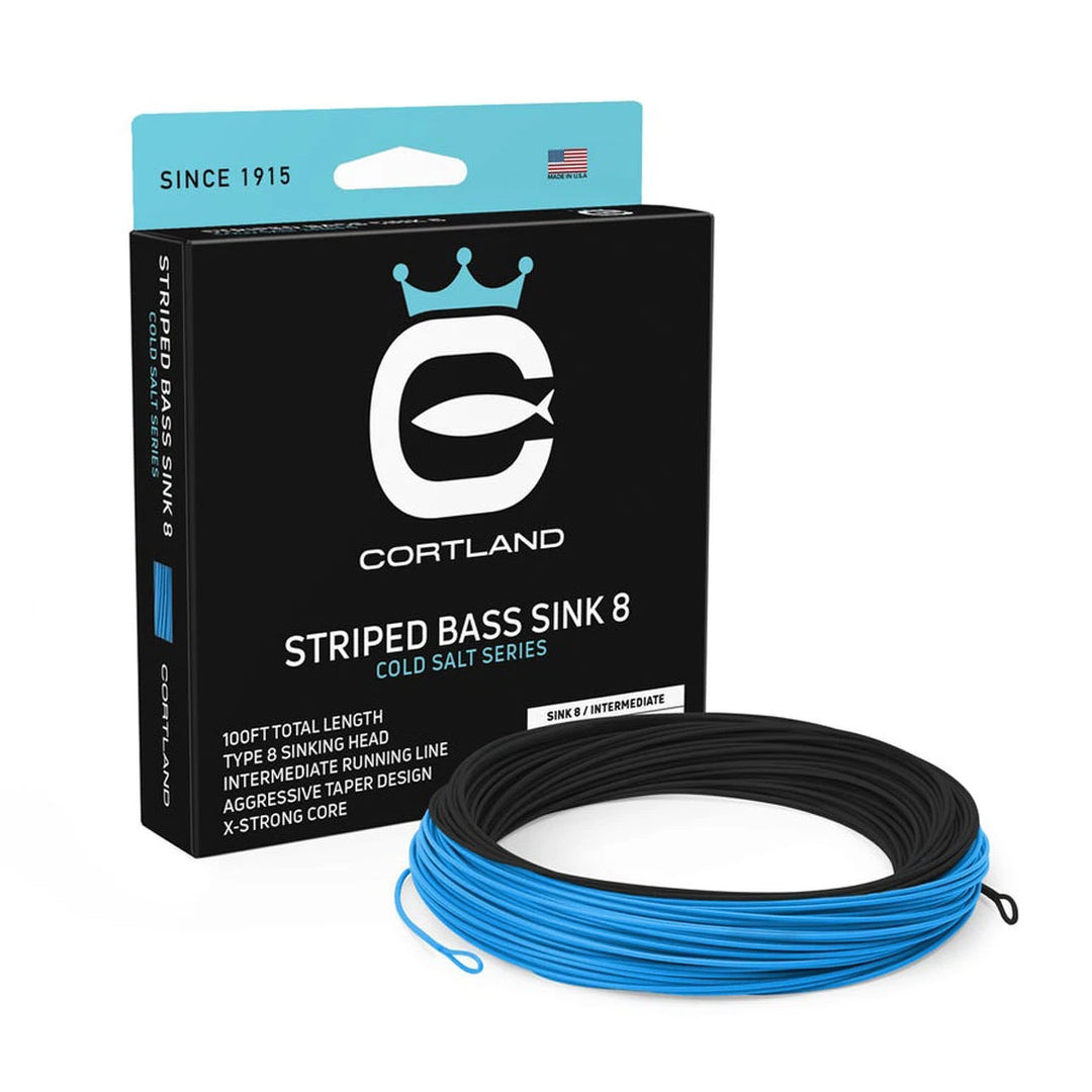 Cortland Fly Line Striped Bass Sink 8 Cold Salt Series