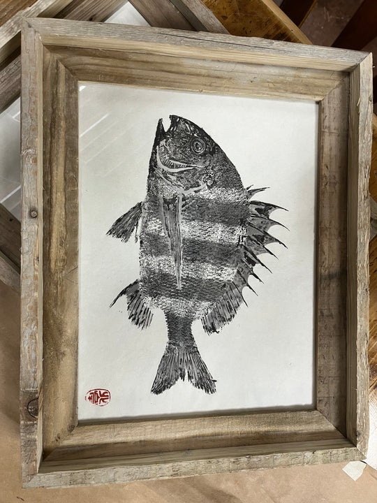 Japanese Art: Fish Ink Prints