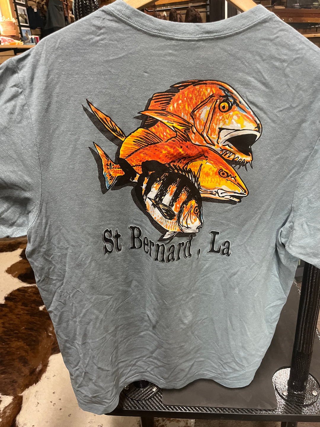 Patagonia Men's Trail Harbor Pocket Tee  "Skiff Supply Logo"