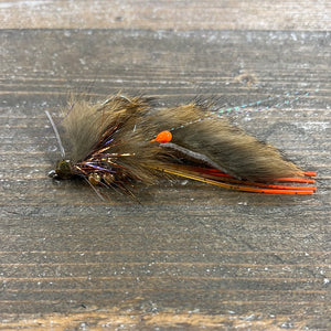 Fly Gutter belly crawler brown 2/0