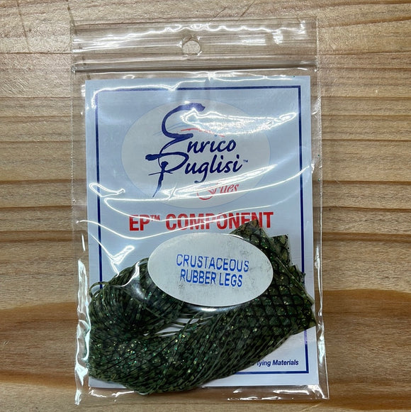 Barred Olive/Green EP Crustaceous Rubber Legs