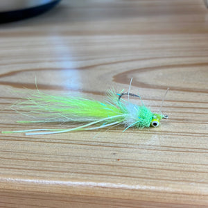 Fly gutter jellybean chartreuse and whit