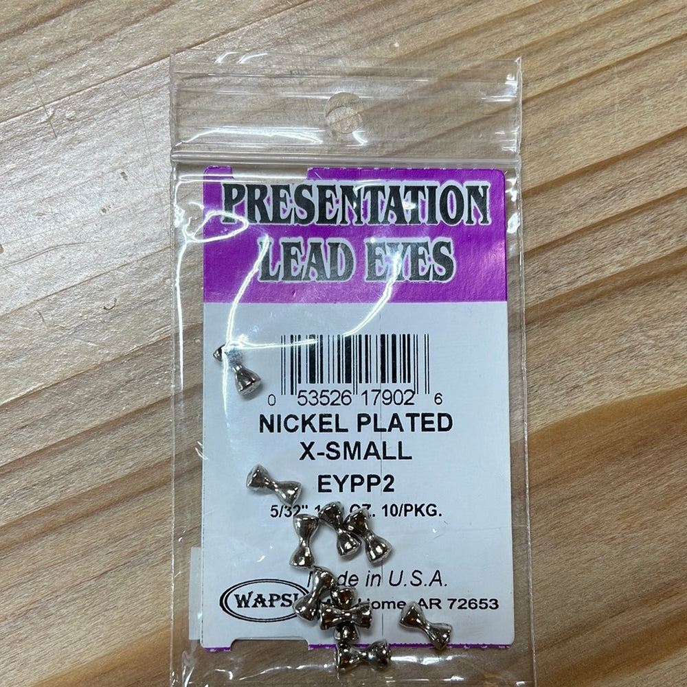 EP Presentation Lead Eyes - Nickel Plated - 10/pkg