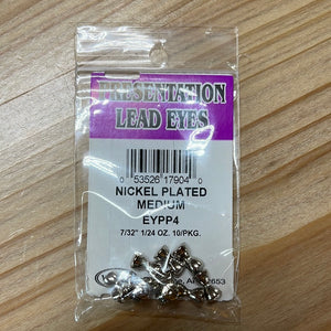 EP Presentation Lead Eyes - Nickel Plated - 10/pkg